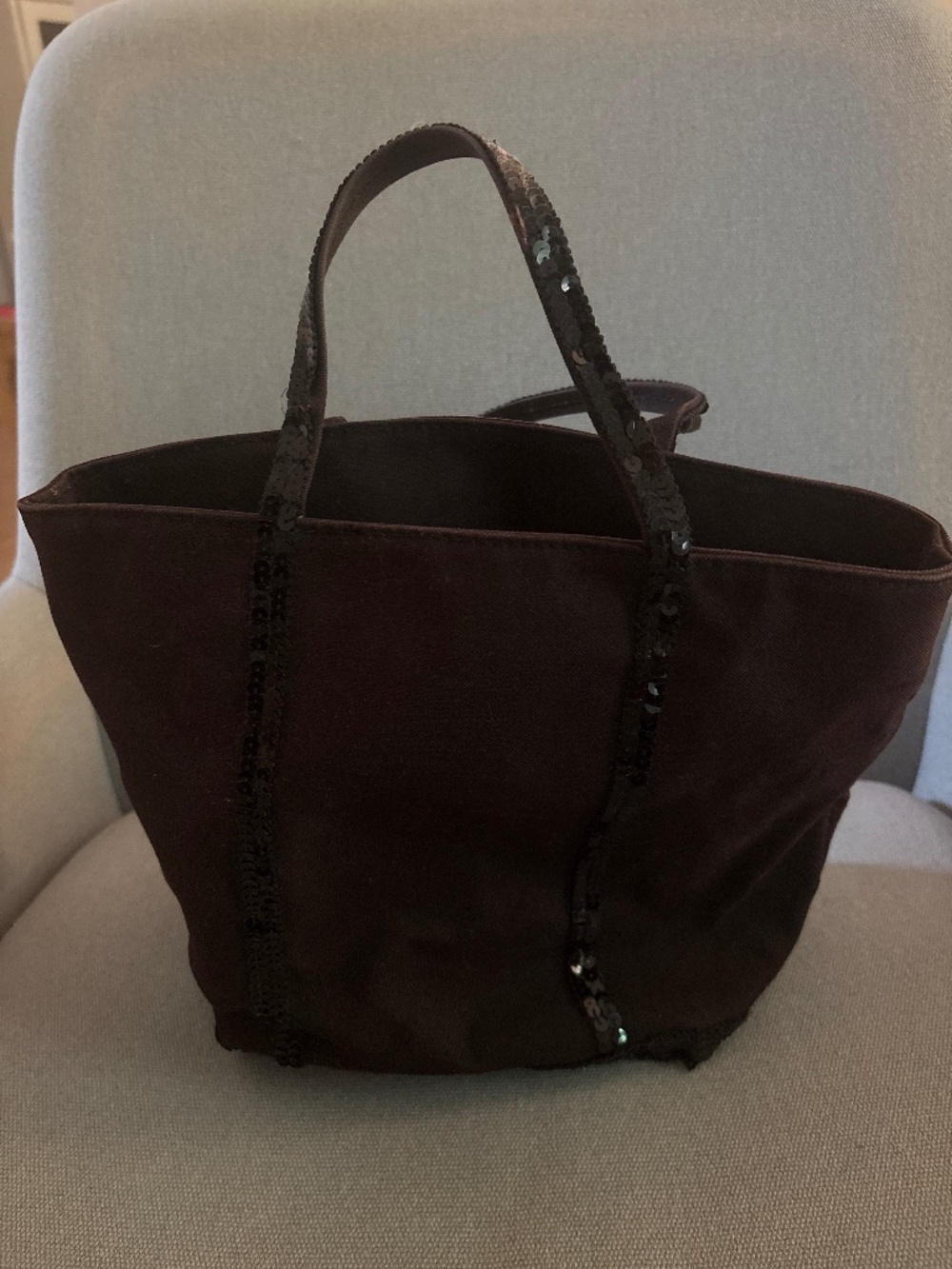 Vanessa Bruno Cabo Black Canvas Tote